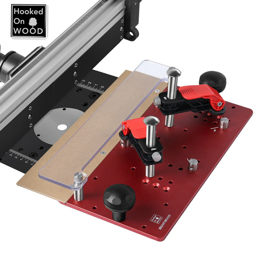 ENJOYWOOD Hooked On Wood Precision Router Table Rail Coping Sled Woodworking Professional Rail Guide Safety Coping Sled for Cabinet Door Joints / Drawer Fronts (image for) ENJOYWOOD Hooked On Wood Precision Router Table Rail Coping Sled Woodworking Professional Rail Guide Safety Coping Sled for Cabinet Door Joints / Drawer Fronts